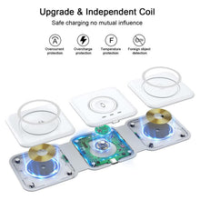Load image into Gallery viewer, Saker Triple-fold Magnetic Wireless Charger