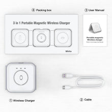Load image into Gallery viewer, Saker Triple-fold Magnetic Wireless Charger