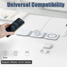 Load image into Gallery viewer, Saker Triple-fold Magnetic Wireless Charger