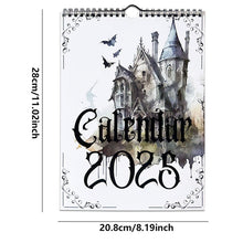 Load image into Gallery viewer, 2025 Vintage Gothic Castle Theme Wall Calendar