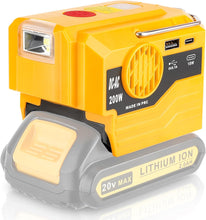 Load image into Gallery viewer, 200W Power Inverter for Dewalt/Makita/Milwaukee/Ryobi 18-20V to 120V Adapter