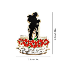 Load image into Gallery viewer, Red Poppy Remembrance Day Badge