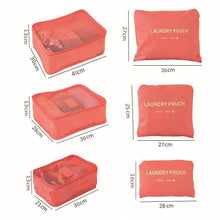 Load image into Gallery viewer, 6 Pieces of Portable Luggage Packing Cubes
