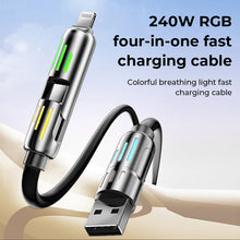Load image into Gallery viewer, 240W 4-in-1 USB C Cable