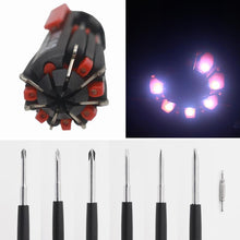 Load image into Gallery viewer, 8 Screwdrivers in 1 Tool with Worklight and Flashlight