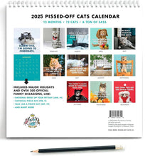 Load image into Gallery viewer, 2025 Pissed-Off Cats Calendar