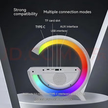Load image into Gallery viewer, G-shaped Led Wireless Charging Speaker