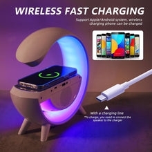 Load image into Gallery viewer, G-shaped Led Wireless Charging Speaker