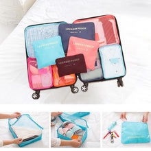 Load image into Gallery viewer, 6 Pieces of Portable Luggage Packing Cubes
