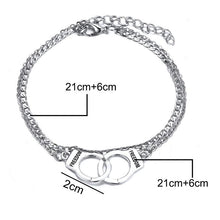 Load image into Gallery viewer, Two-layer Handcuffs Anklet