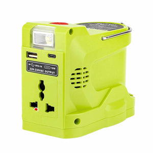 200W Power Inverter for Dewalt/Makita/Milwaukee/Ryobi 18-20V to 120V Adapter